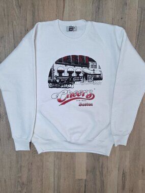 Vintage 1992 Cheers Boston TV Show Crewneck Sweatshirt Lee Heavyweight L